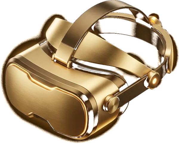 360° room preview headset
